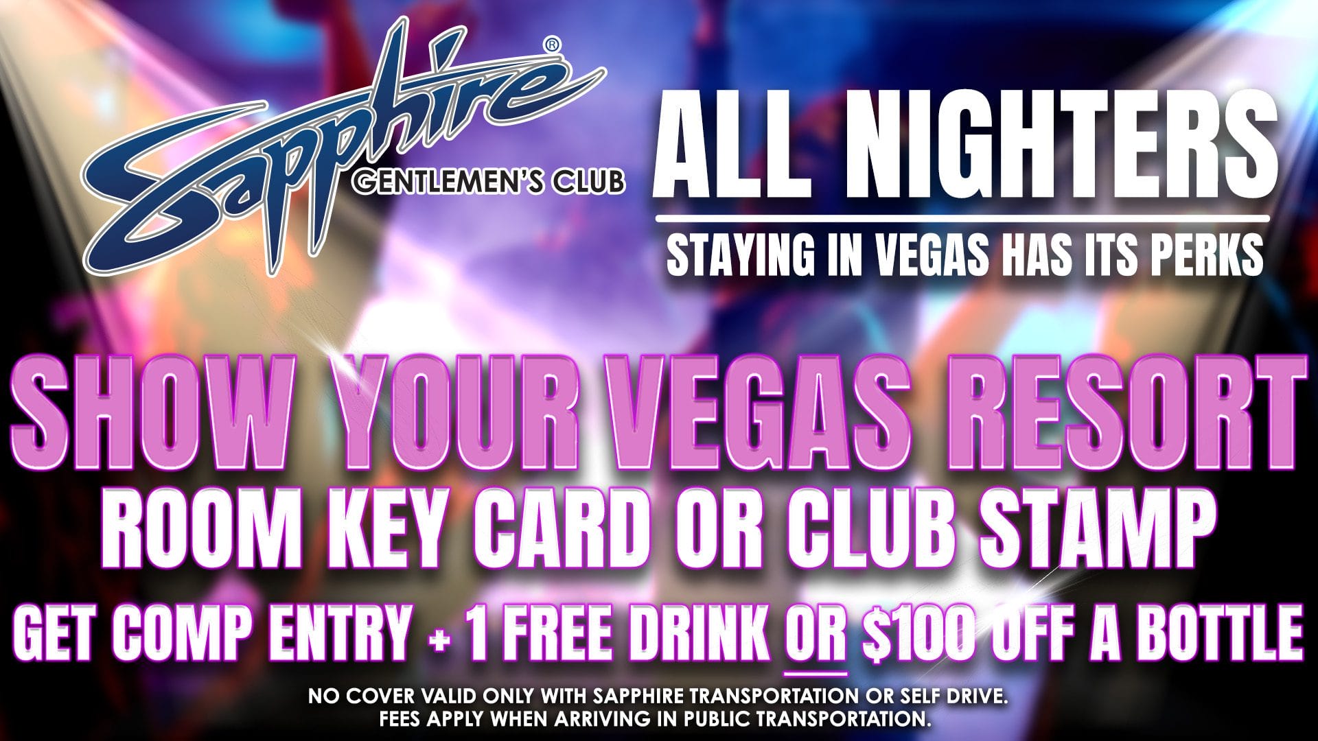 Sapphire Las Vegas Club Stamp + Key Card Deal Is LIVE!