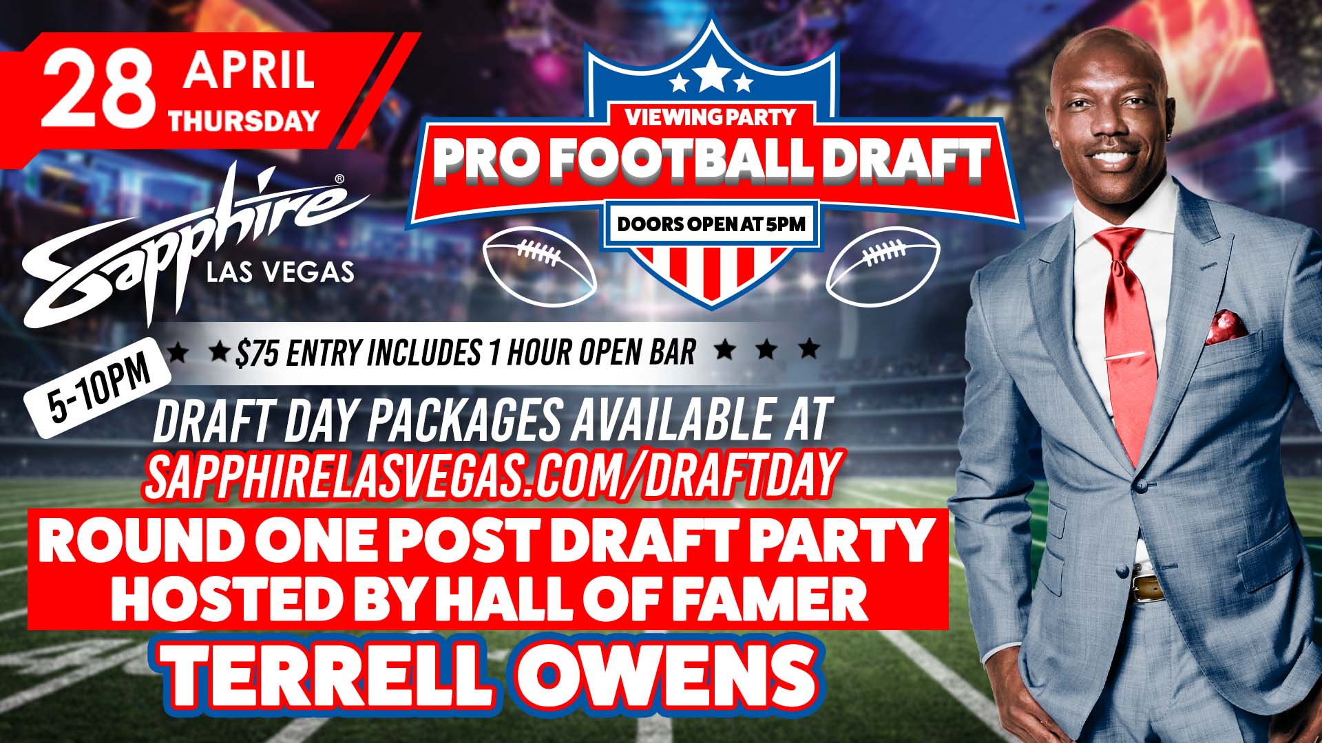 Join Football Hall of Famer Terrell Owens as He Hosts At Sapphire Las Vegas!  - Site