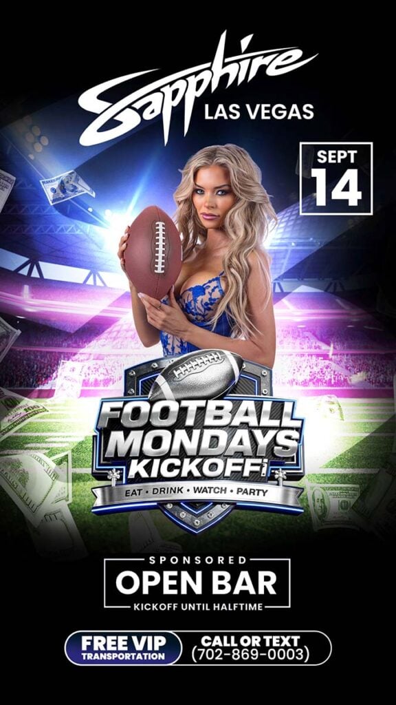 Football Mondays Kickoff at Sapphire
