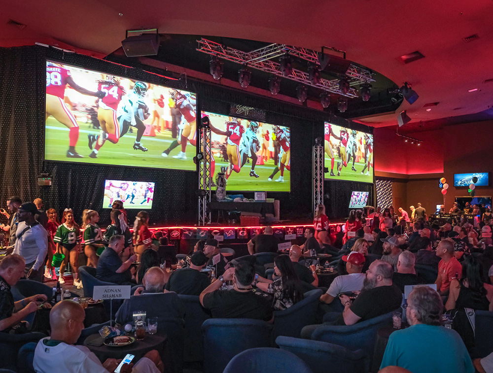 Watch Football at Sapphire Las Vegas