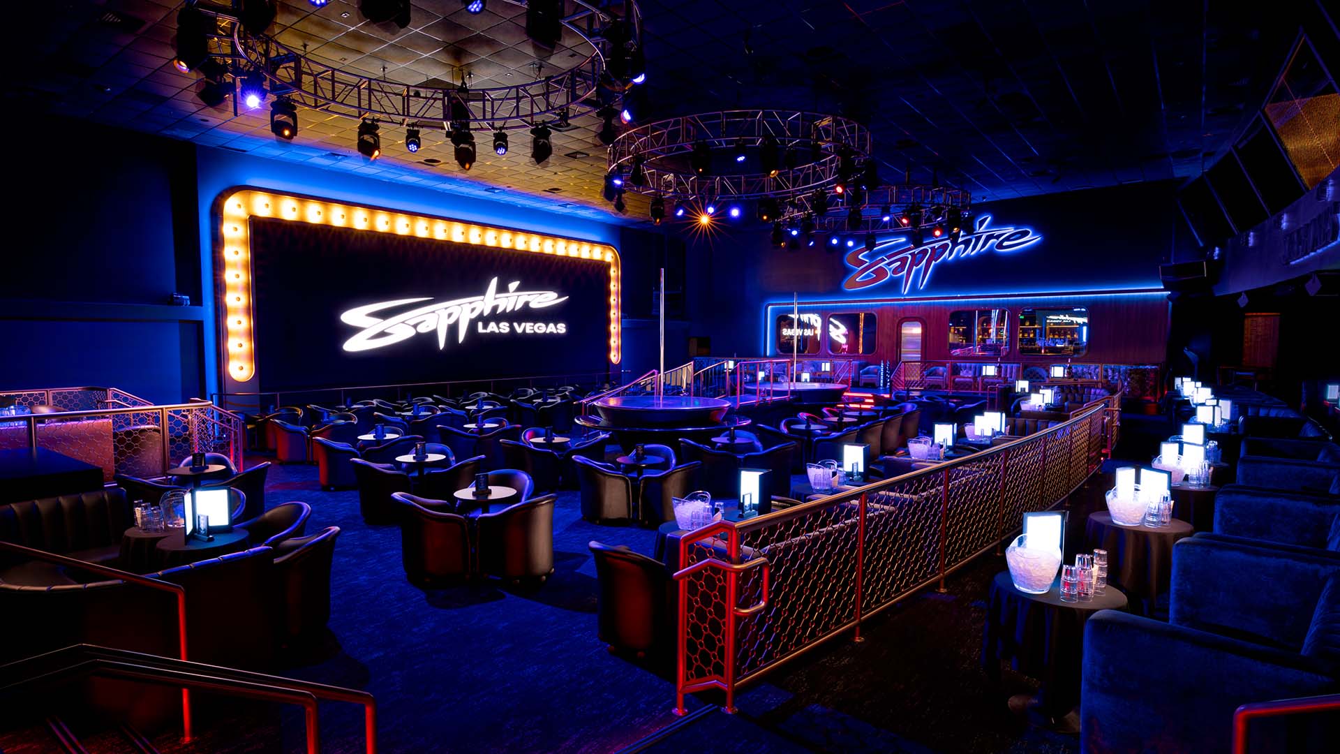 Sapphire Las Vegas Gentlemen's Club VIP seating