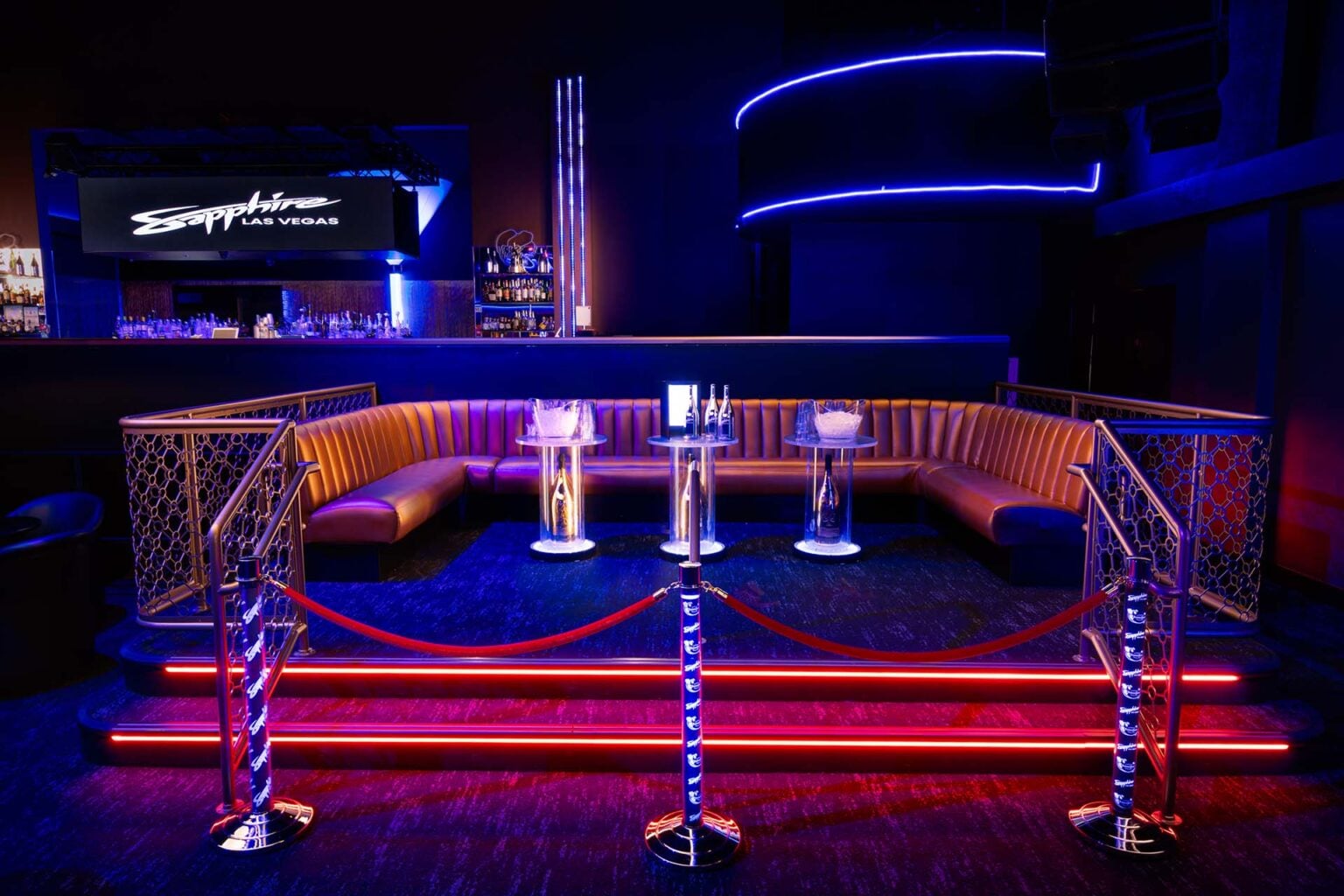 Sapphire Las Vegas Gentlemen's Club VIP table