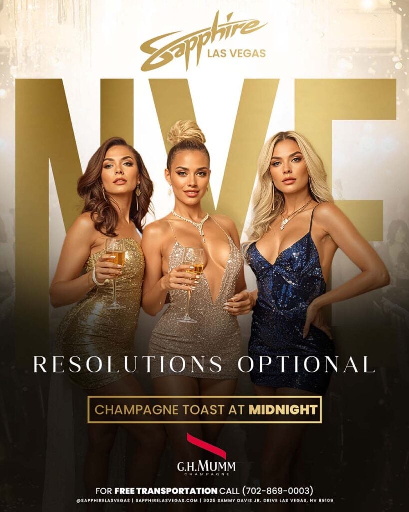 Sapphire Las Vegas New Years Eve of 2026