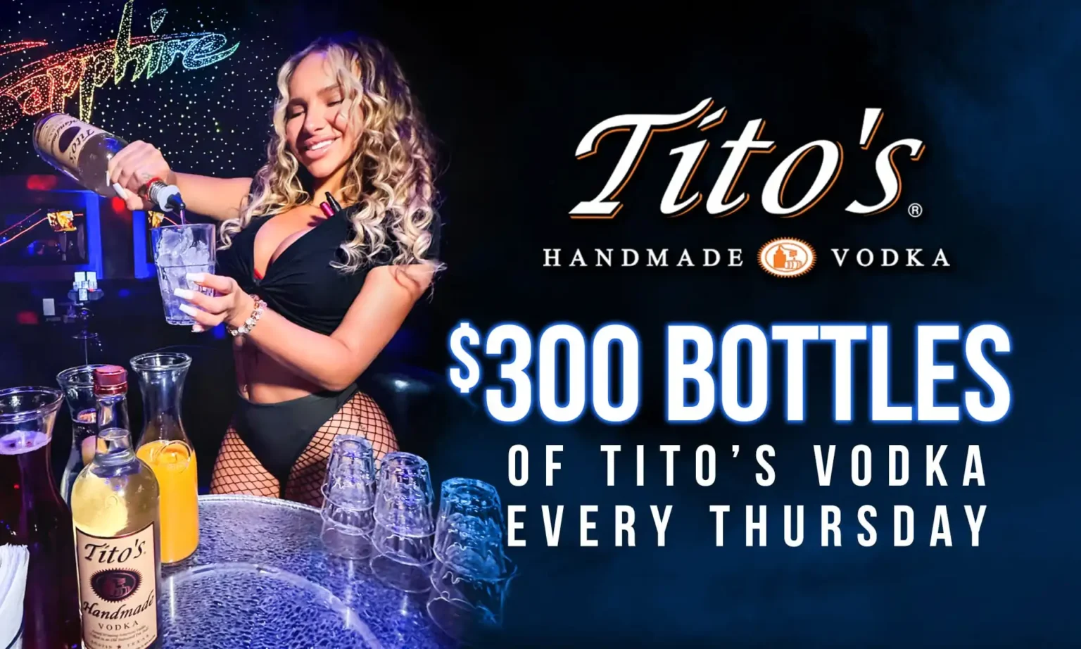 Tito's Thursdays $300 Bottles at Sapphire Las Vegas